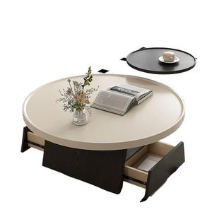 Modern Luxury Living Room <strong>Coffee</strong> <strong>Table</strong>, Lightweight Circular Combination <strong>Coffee</strong> <strong>Table</strong>, <strong>Expandable</strong> Wooden Furniture - Product Image 3