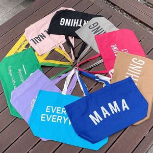 Hot Sale High Quality Recyclable Stripe Canvas Shopping Tote Bag Custom Logo Printed Colorful Bags - Product Image 3