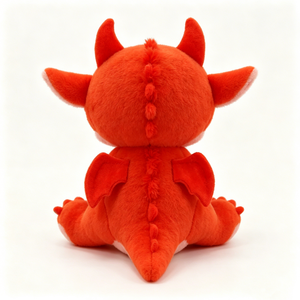 Peluche de dragón personalizado, Peluche de dragón bebé, Peluche de dragón naranja, Peluche de dragón adorable - Product Image 2