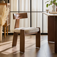 Chaises de salle à manger de style français, modernes, en velours blanc ciré, avec dossier, pour la maison, le bureau ou l'îlot de cuisine, design de créateur