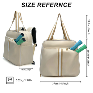 Нейлоновая портативная спортивная сумка большой емкости, водонепроницаемая сумка для пиклбола, сумка для пиклбола, Сумка с карманом для обуви, рюкзак для пиклбола - Product Image 2