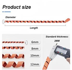 Strip pemanas listrik 200C pita pemanas silikon karet silikon pembungkus kabel pemanas Spiral untuk pipa pelindung pembekuan - Product Image 3