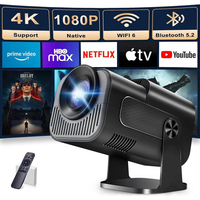 Mini Proyector Inteligente HY320 a Precio de Fábrica, Portátil, Pantalla LCD de 150 Pulgadas, Android 11, Video 200ANSI, Proyector para Exteriores