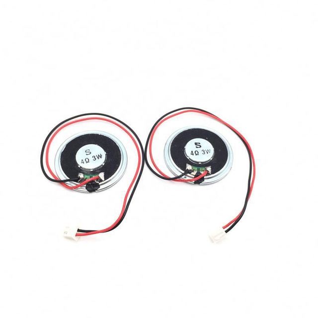 New -thin Speaker 3W 4R Speaker Diameter 4CM Thickness 5MM With PH2.54 Terminal Wire Length 20CM