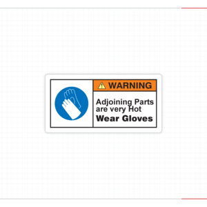 Señal de Advertencia: Uso de Guantes, Superficie Caliente, Seguridad Industrial, Guantes de Protección Personal (EPP) Requeridos, Etiqueta de Seguridad para Máquinas - Product Image 2