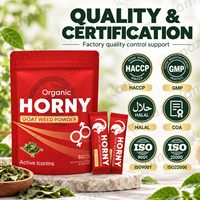 Poudre d'Epimedium (Horny Goat Weed) en Sachets Individuels de 5g, Marque Privée OEM, Formule Personnalisée, Fabricant