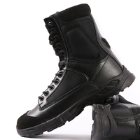 Bottes tactiques pour hommes, respirantes, avec doublure en mesh, lacets, semelle extérieure en PU, confortables, protectrices, tout-terrain