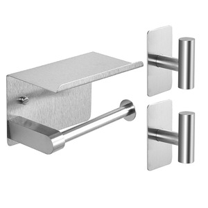 JAYA moderno semplice bagno in acciaio inox portasciugamani di carta igienica <span class=keywords><strong>porta</strong></span> carta igienica perforata - Product Image 4