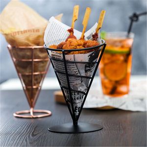 Peralatan makan kerucut Amerika Bar restoran Barat rak ayam goreng keranjang makanan ringan perlengkapan pesta rak kentang goreng - Product Image 2