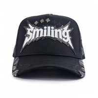 Casquettes de sport en daim brodées personnalisées OEM/ODM Gorra Baez Son of God, 5 panneaux, snapback, qualité G5, originales BAEZ TOTAL BLACK
