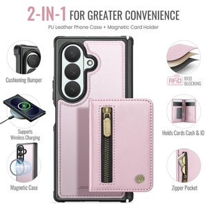 เคสใส่บัตรหรูหรา <span class=keywords><strong>CaseMe</strong></span> สำหรับ Samsung Galaxy Z Fold <span class=keywords><strong>8</strong></span> Ultra พร้อมช่องใส่เหรียญแบบถอดได้ ซิป และฝาปิดแม่เหล็กแบบตั้งได้ สำหรับ Z Fold <span class=keywords><strong>8</strong></span> Ultra - Product Image 3
