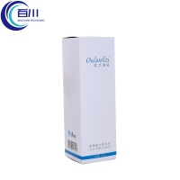 Crea una innovadora caja de embalaje cosmético plegable de alta calidad y ecológica para viales, botellas, aceites esenciales y productos de perfume.