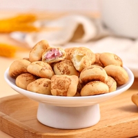 Biscuits croustillants fourrés à la crème, saveurs assorties, mini-bouchées, friandises sucrées, sachet de collations pour fête et enfants