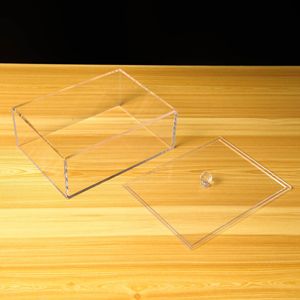 Tiêu chuẩn tùy chỉnh giá tốt hộp lưu trữ Acrylic <span class=keywords><strong>plexiglass</strong></span> hộp Acrylic trong suốt có nắp - Product Image 3
