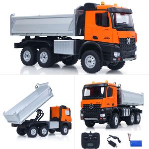 Nuevo 1/14 RC camión volquete <span class=keywords><strong>de</strong></span> semi-aleación 2,4G programación demostración cubo ingeniería construcción modelo chico RC Juguetes - Product Image 6