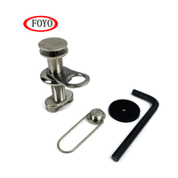 Foyo Usine Marine 316 Garde-boue En Acier inoxydable Bouton Poussoir Libération Rapide Installer Support Kit 3/8"