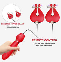Hot Selling Rose Vibrator Brust klemme Mastur bator weibliche Massage stab für weibliche Brust klammer Massage gerät Erwachsenen Sex Produkte