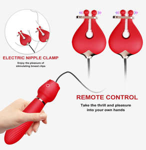 Hot Selling Rose Vibrator Brust klemme Mastur bator weibliche Massage stab für weibliche Brust klammer Massage gerät Erwachsenen Sex Produkte - Product Image 4