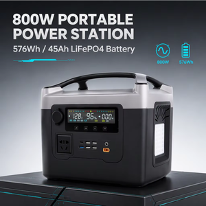Tragbare Powerstation SM908 800W 576Wh 45Ah LiFePO4 Mobiles Solarenergiespeichersystem 3 AC-Steckdosen 220V - Product Image 2