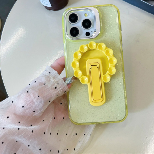 Silicone Suction Cup Phone Mount Built in Mirror for All Phones Hands Free Cell Phone Accessory Holder for Selfies Videos