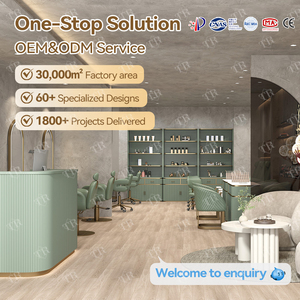 Turri Boutique Display Beauty Salon Rack Góndola Estantería Suministros Accesorio de piso Gabinete Estante de exhibición de madera - Product Image 6