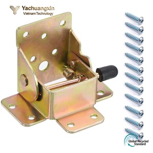 Zinc Plated Iron Hinge 7.5cm Square Door <b>Latch</b> for Home Installation - Product Image 4