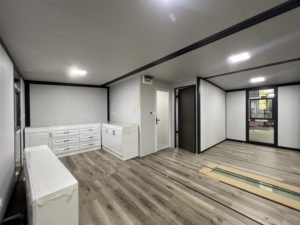 Maison de conteneur en acier extensible de 20 pieds, résistant aux intempéries, utilisation polyvalente, secours en cas de catastrophe, hôtel, bureau à domicile, boutique, bureau, <span class=keywords><strong>kiosque</strong></span> de villa - Product Image 4