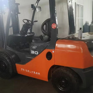 Merek Jepang 3 Ton <span class=keywords><strong>Forklift</strong></span> pembakaran Internal dengan dua tahap tiang ban padat digunakan untuk duduk operasi kompatibel - Product Image 1