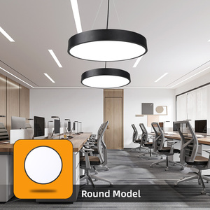Luces colgantes de techo de <span class=keywords><strong>luz</strong></span> colgante sólida hueca negra de oficina de alta calidad moderna para empresa/lámpara colgante Led/<span class=keywords><strong>luz</strong></span> colgante - Product Image 3
