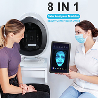 Analyseur de peau facial, appareil de test de la peau, scanner facial, best-seller pour les spas