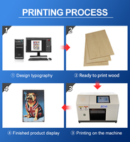 Impresora UV Plana Mini de Bajo Costo, Impresora UV con Alarma Inteligente de Escasez de Tinta, Adecuada para una Variedad de Objetos Planos y Curvos