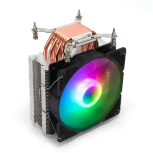 CPU Cooler para computador RGB Ventilador 120mm Placa-mãe de refrigeração com logotipo personalizado para desktop atacado