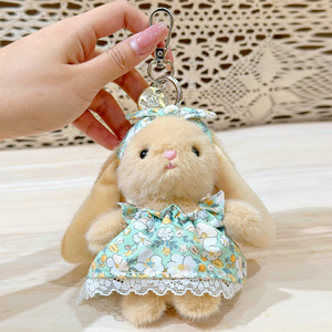 Llaveros de Peluche Genuinos de <span class=keywords><strong>Conejo</strong></span> Wendi, Colgantes de Peluche con Lazo de Mariposa, Juguetes de Animales de Peluche, Pequeños Peluches Adorables, Muñecos de Compañía Reconfortantes - Product Image 5