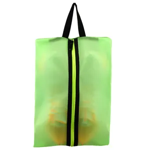 Sac de rangement de chaussures de voyage en TPU résistant à l'eau sac à chaussures étanche avec fermeture éclair