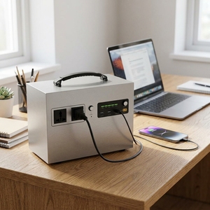 Générateur solaire portable 1200W, double sortie AC, 2 USB, entrée PV 12V, batterie de secours compacte, camping, maison, extérieur - Product Image 1