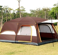 Camping Grande tente dans la nature Tente de camping imperméable Rainfly Tente de camping familiale extérieure à installation instantanée avec sac de transport