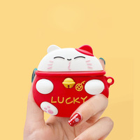 Créez vos propres designs de logo, étuis pour écouteurs en silicone souple PVC, jouets de dessin animé 3D, étuis pour écouteurs imprimés en sérigraphie, OEM
