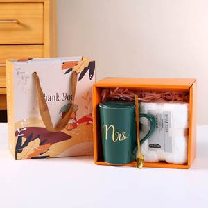 Father's Day Wedding Souvenirs for Guests Wholesale Stainless Cup Set with logo Souvenir Towel Bear <b>Mug</b> Promotional Gift - Product Image 1