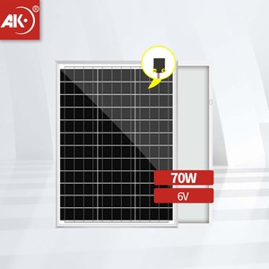 <span class=keywords><strong>AK</strong></span> แก้วกระจกแผงโซลาร์เซลล์ขนาด70W 6V 18V 36V กรอบอะลูมิเนียมชุบอโนไดซ์ประสิทธิภาพ22% CE ROHS 3.2mm ทำจากเหล็กต่ำ - Product Image 3