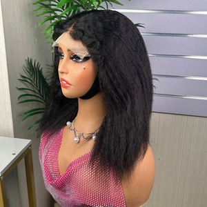 Factory Price <b>Wig</b> SDD Yaki Straight Glueless 5*5 Lace Closure <b>Wig</b> - Product Image 4
