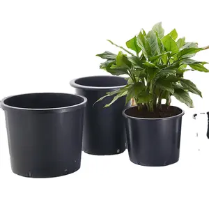 Leizisure vaso de flores, china, fornecedor externo, 15 50 galão, atacado, preto, verde, vasos de flores, berçário, plantador de jardim