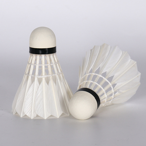 OEM Training <span class=keywords><strong>Badminton</strong></span> Lot de 12 Volants en plumes de canard avec logo vierge - Product Image 4