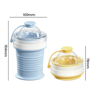 Gobelet à glaçons en silicone portable, pliable, réutilisable, anti-fuite, sans BPA, pour les voyages d'été, pour café et jus, directement de l'usine - Product Image 3