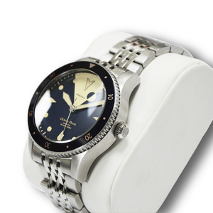 Montre-<span class=keywords><strong>bracelet</strong></span> à cadran mécanique automatique lumineux personnalisée pour hommes caractéristique de plongée <span class=keywords><strong>bracelet</strong></span> en cuir et élastique en acier inoxydable - Product Image 5