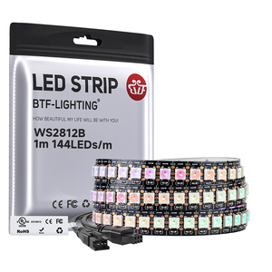 Pixel de alta densidad Rbgic <span class=keywords><strong>Dream</strong></span> Color 1M 144LEDs IP67 IP20 Luz intermitente digital Ws2812b Tira de LED - Product Image 1