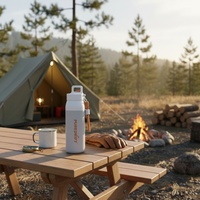 Thermos en acier inoxydable à double paroi isolé sous vide, garde au chaud et au froid pendant 12h, tasse de voyage pour le camping, couleur personnalisée, anti-fuite, sans BPA