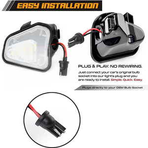 Mejor <span class=keywords><strong>Precio</strong></span>, Nuevas Luces LED Blancas 2x para Espejos Laterales, Luces de Charco para <span class=keywords><strong>Volkswagen</strong></span> CC, para B7 Scirocco Jetta MK4 <span class=keywords><strong>EOS</strong></span> - Product Image 5