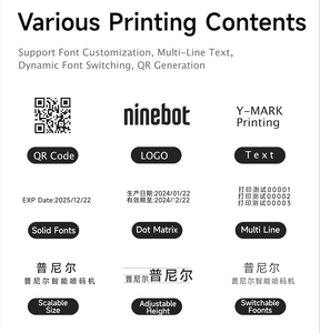 Imprimante à jet d'encre UV à sublimation continue tout-en-un YMARK, écran tactile de 7 pouces, imprimante de tubes d'étiquettes thermiques de 12,7 mm, portable et flexible - Product Image 4