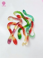 Bonbons gélifiés 3D de haute qualité certifiés Halal en gros, aux saveurs fruitées, multicolores, en forme de serpent, de papillon, de crocodile, 1 kg/sac