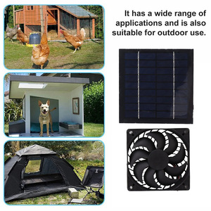 Ventilateur solaire Lan Aoyue 5W 6V avec panneau solaire, ensemble portable pour la ventilation et le refroidissement en extérieur - Product Image 4